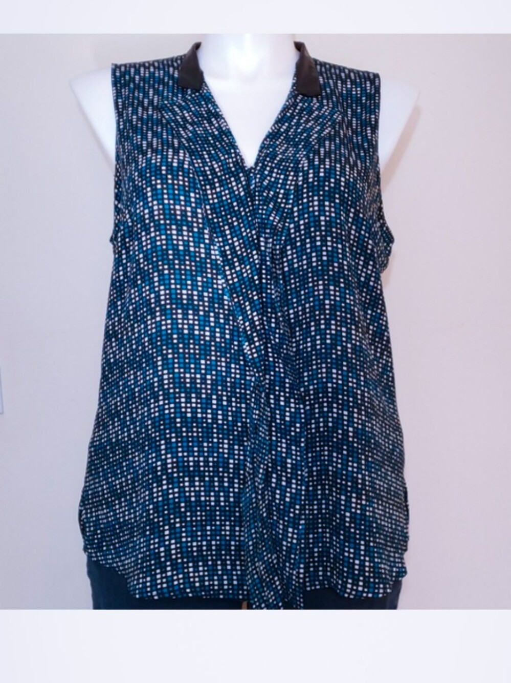 Worthington Sleeveless Ruffle Blouse